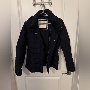 Abercrombie & Fitch Navy Puffer Coat